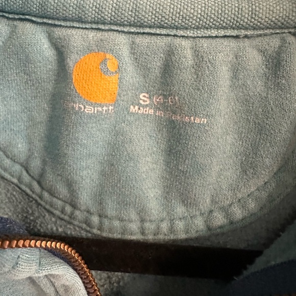 Carhartt Woman’s Blue Hoodie Jacket - Picture 2 of 3